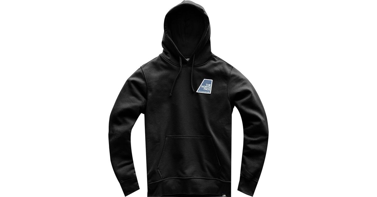 north face graphic patch hoodie