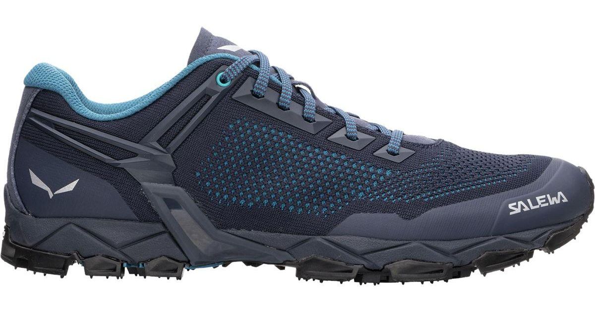 Salewa Rubber Lite Train Knit Trail Running Shoe in Blue for Men Lyst