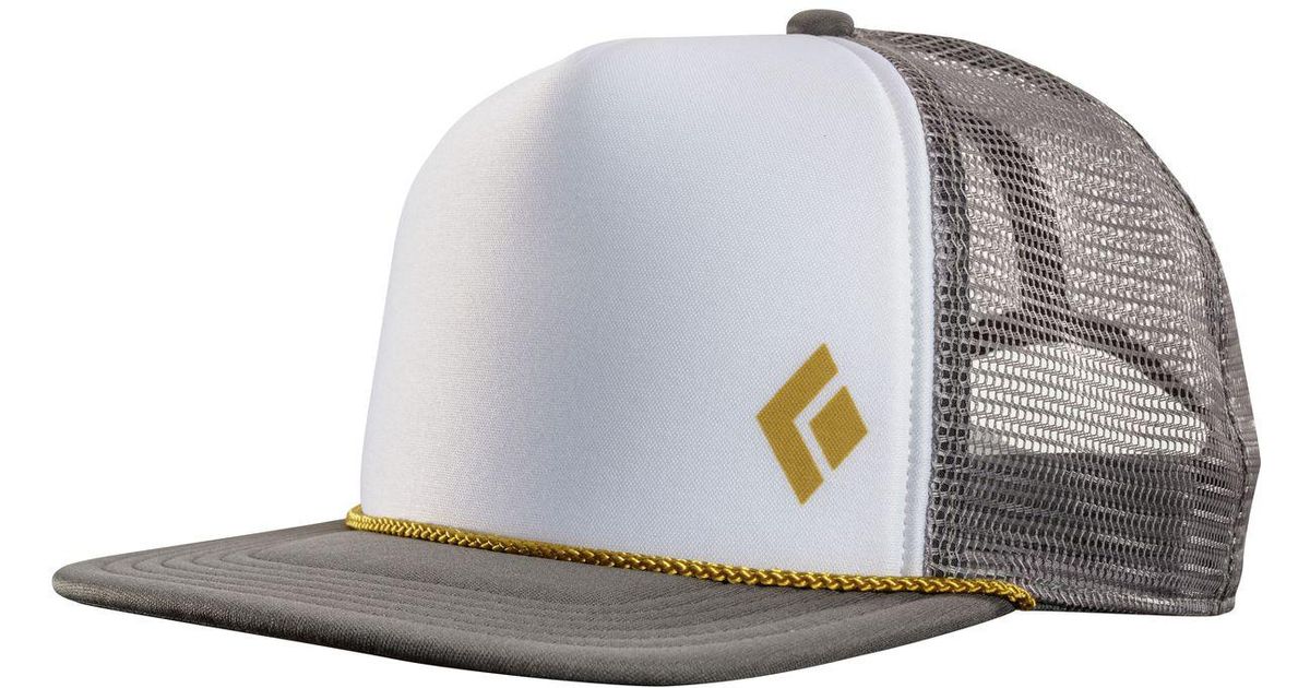 black diamond flat bill trucker hat