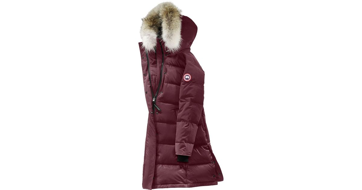 Canada Goose Fur Rowley Parka in Plum (Red) - Lyst