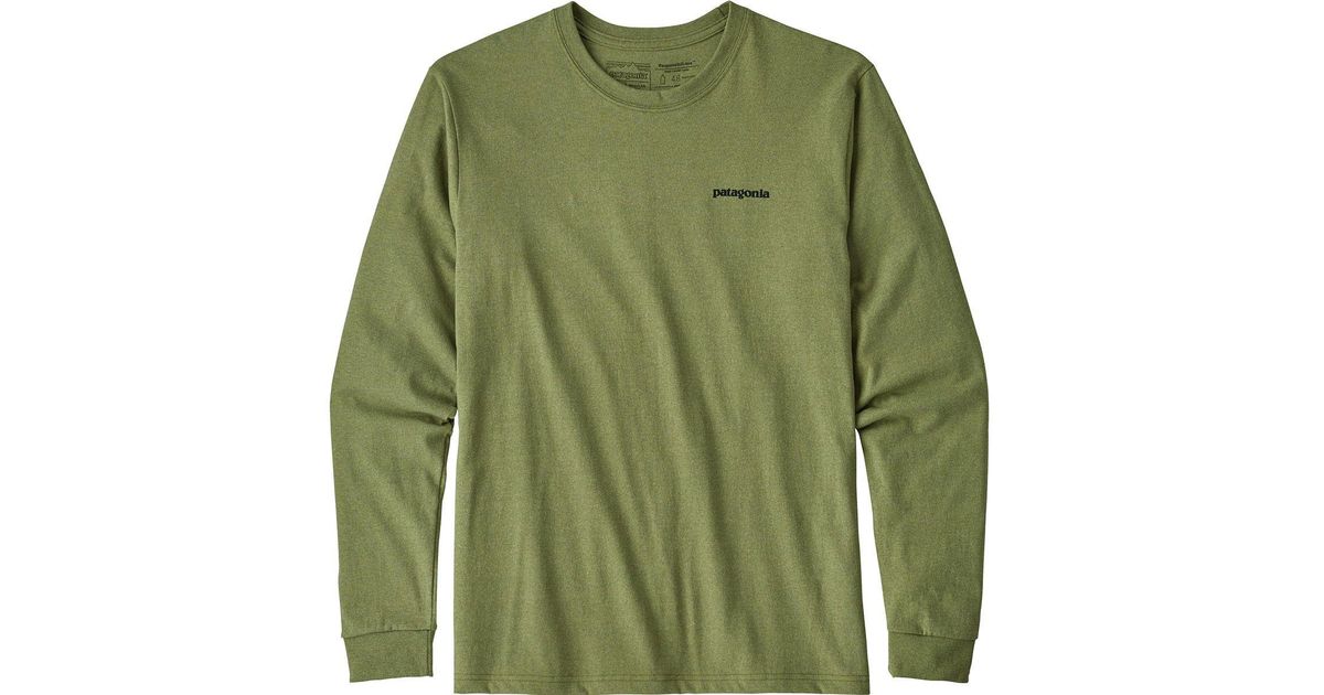 green patagonia long sleeve