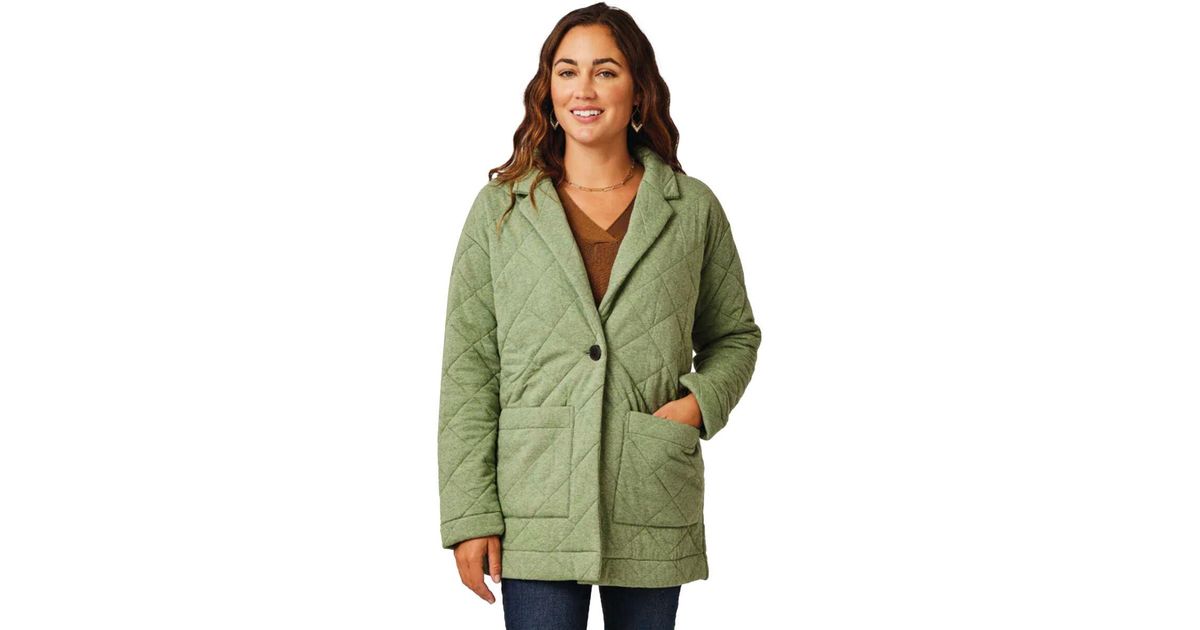 Carve Designs Maggie Quilted Topper Jacket in Olive Heather (Green) Lyst