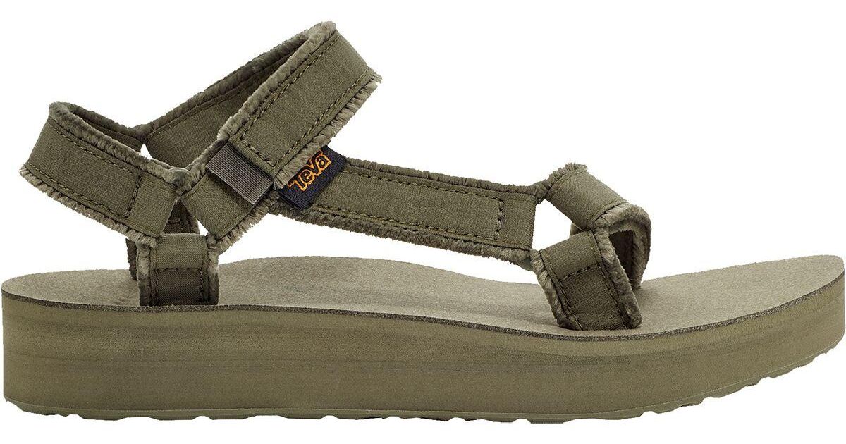 Teva Midform Universal Canvas Sandal in Olive (Green) - Lyst