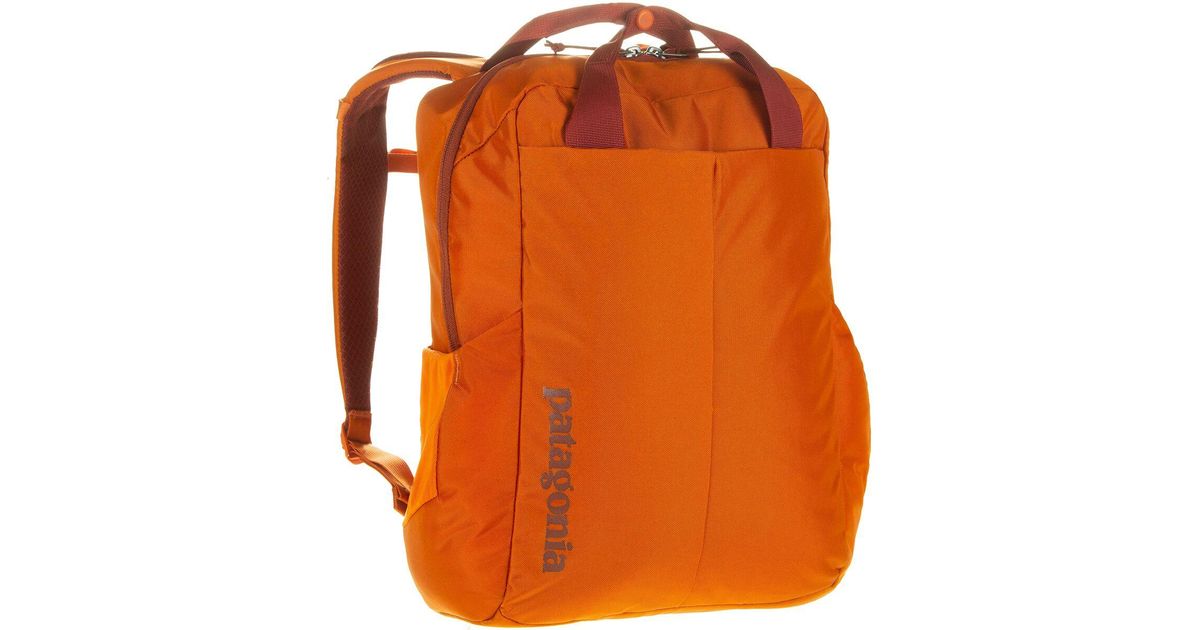 patagonia orange backpack