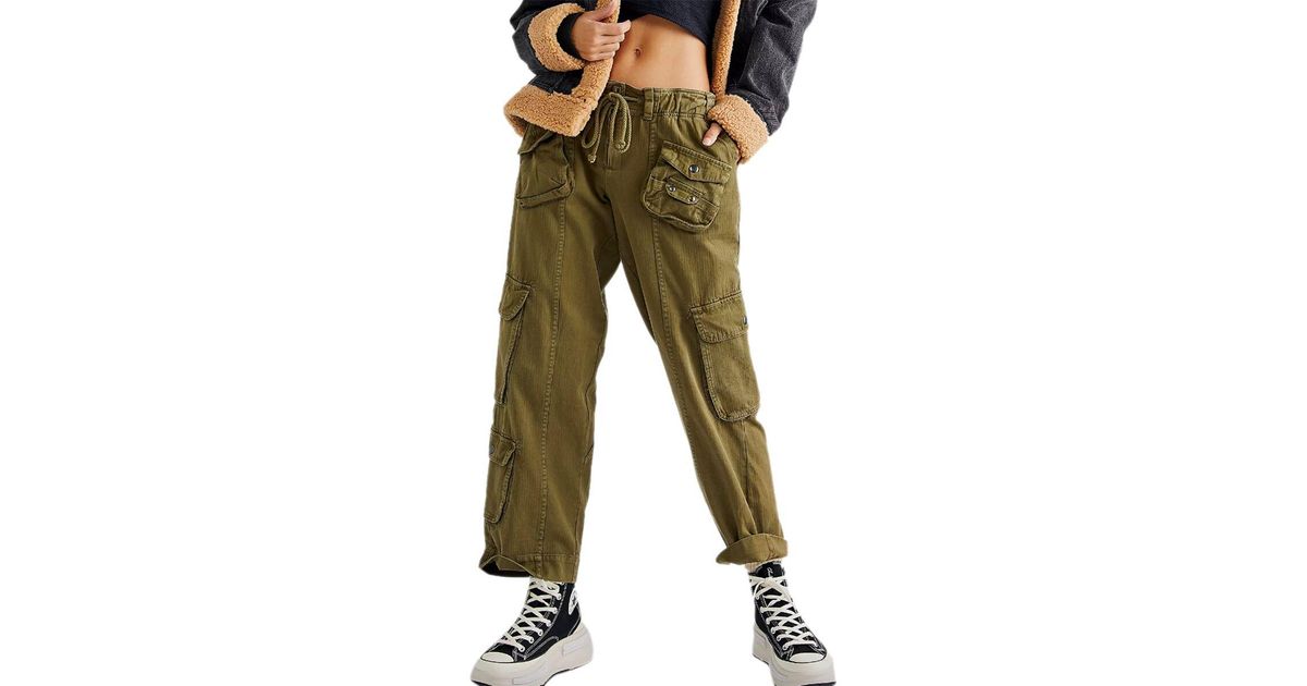 Free People Tahiti Cargo Pant in Green Lyst