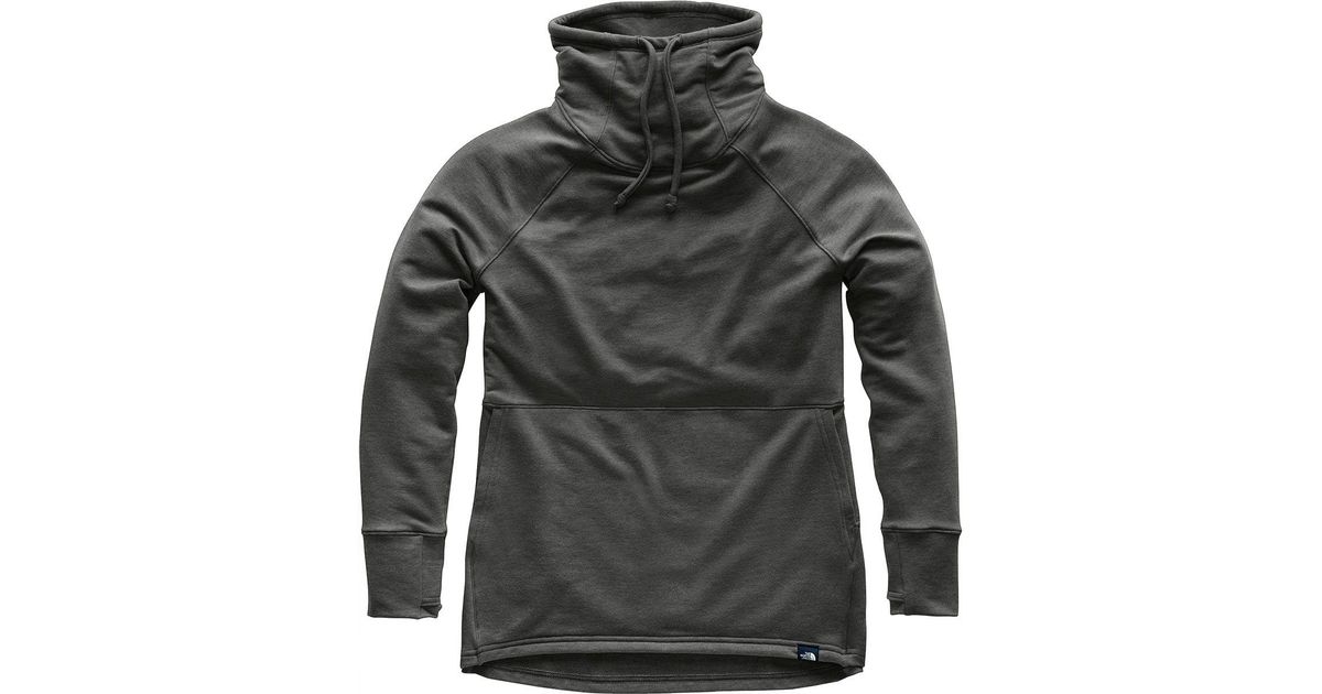 north face terry funnel neck sweatshirt