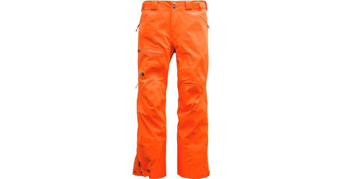 orange north face pants