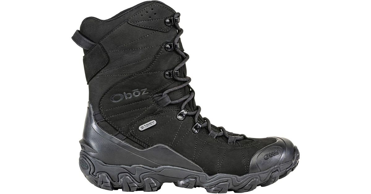 Obōz Bridger 10in Insulated Bdry Boot in Black for Men Lyst