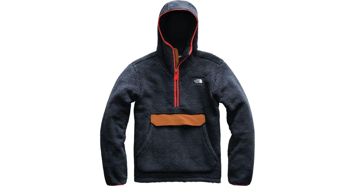 The North Face Fleece Campshire Hooded Pullover Hoodie In Blue For Men Lyst