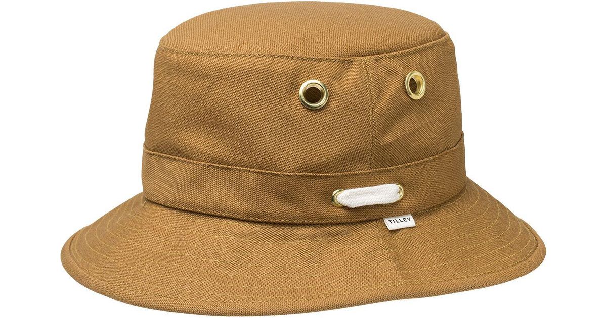 Iconic T1 Bucket Hat in Dark Camel 