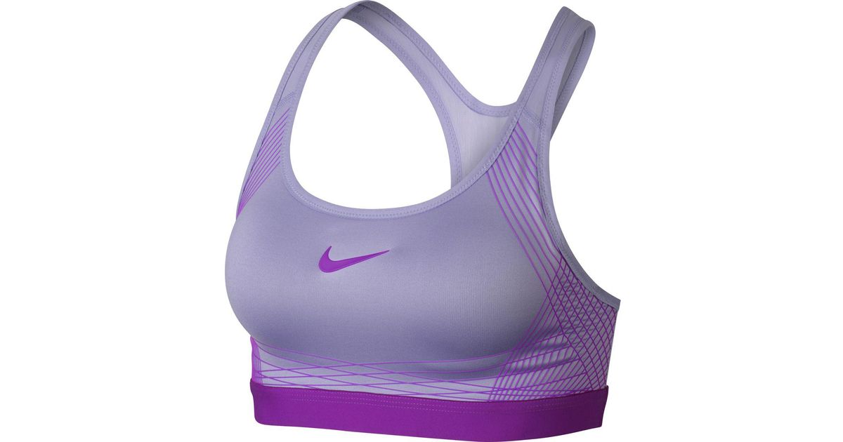 purple nike sports bra