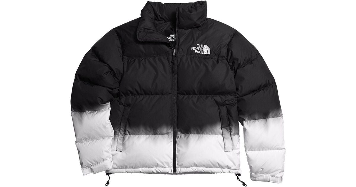The North Face 96 Nuptse Dip Dye Jacket in Black for Men | Lyst