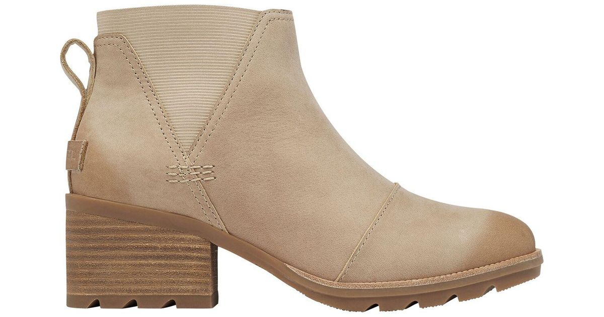 Sorel Leather Cate Chelsea Boot in Brown Lyst