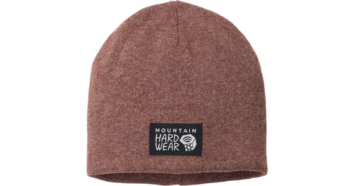 Mountain Hardwear Mhw Logo Beanie in Brown for Men | Lyst