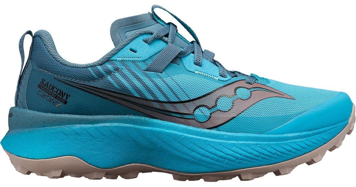 Saucony Endorphin Edge Trail Running Shoe in Blue Lyst