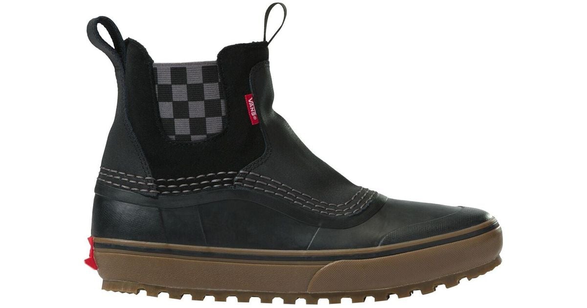 Vans Standard Mid Chelsea Snow Mte Boot in Black Lyst