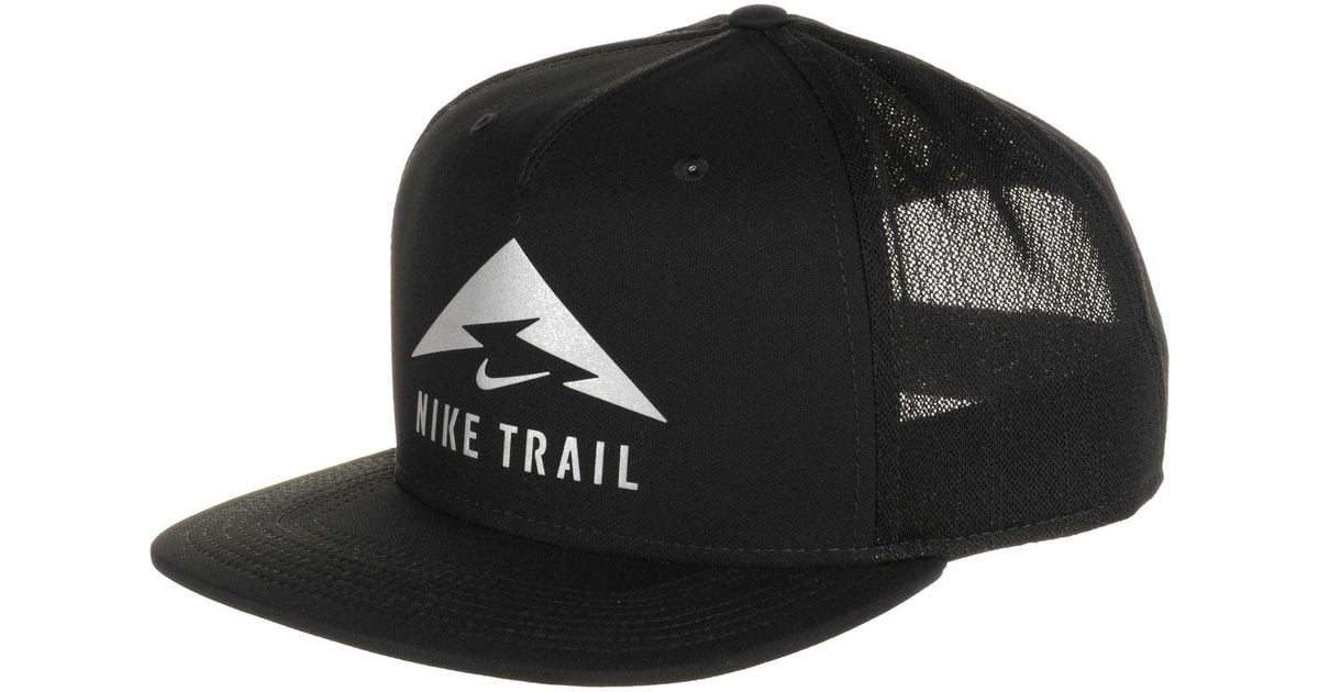 nike trail cap black