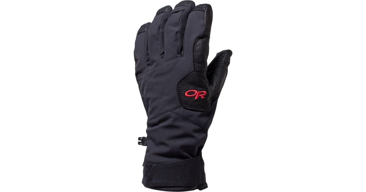 Outdoor Research Leather Bitterblaze Aerogel Glove in Black for Men Lyst