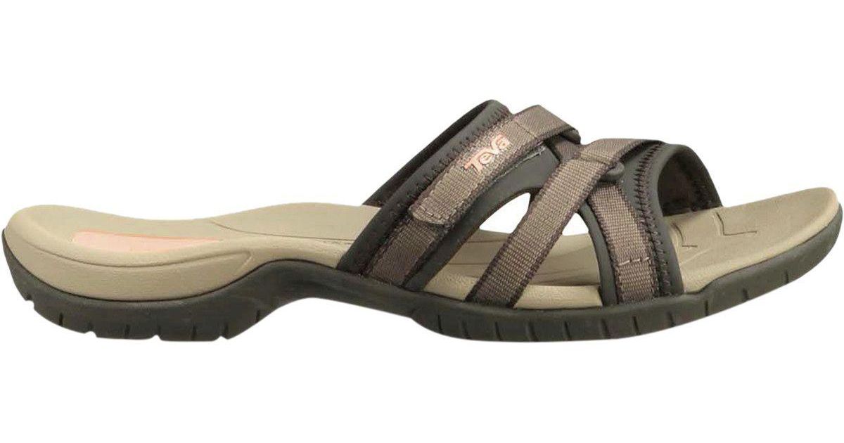 Teva Synthetic Tirra Slide Sandal in Brown - Lyst