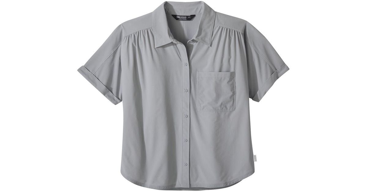 Outdoor Research Astroman Shortsleeve Sun Shirt in Gray Lyst