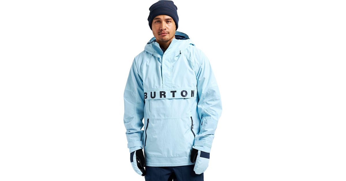 Burton Frostner Anorak Jacket in Blue for Men Lyst