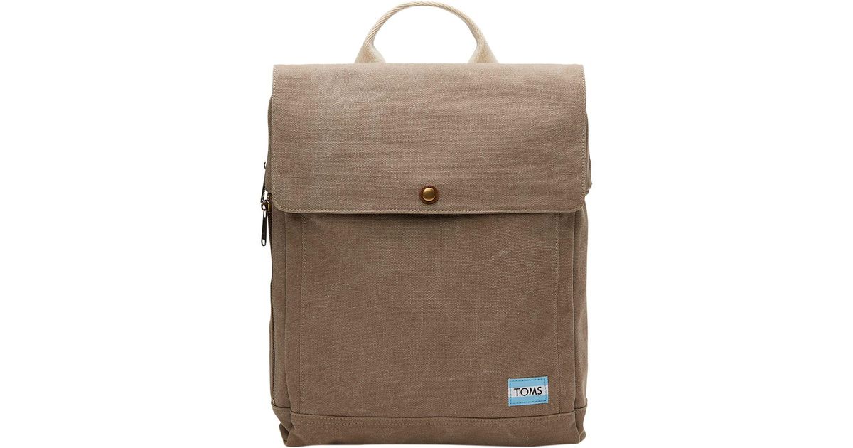 toms canvas backpack