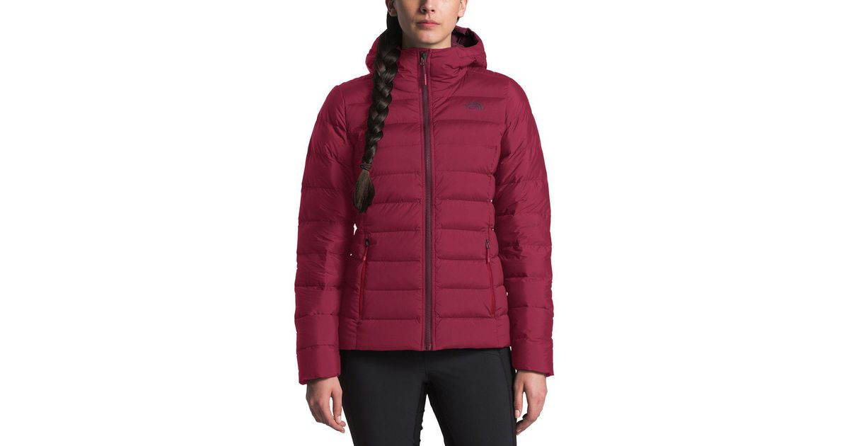 the north face stretch down hooded jacket