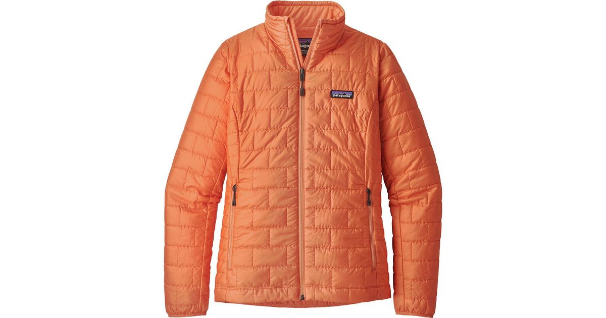 orange patagonia puffer