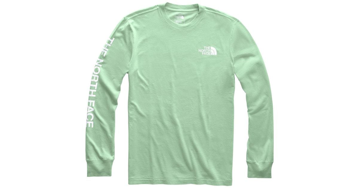 the north face green t shirt