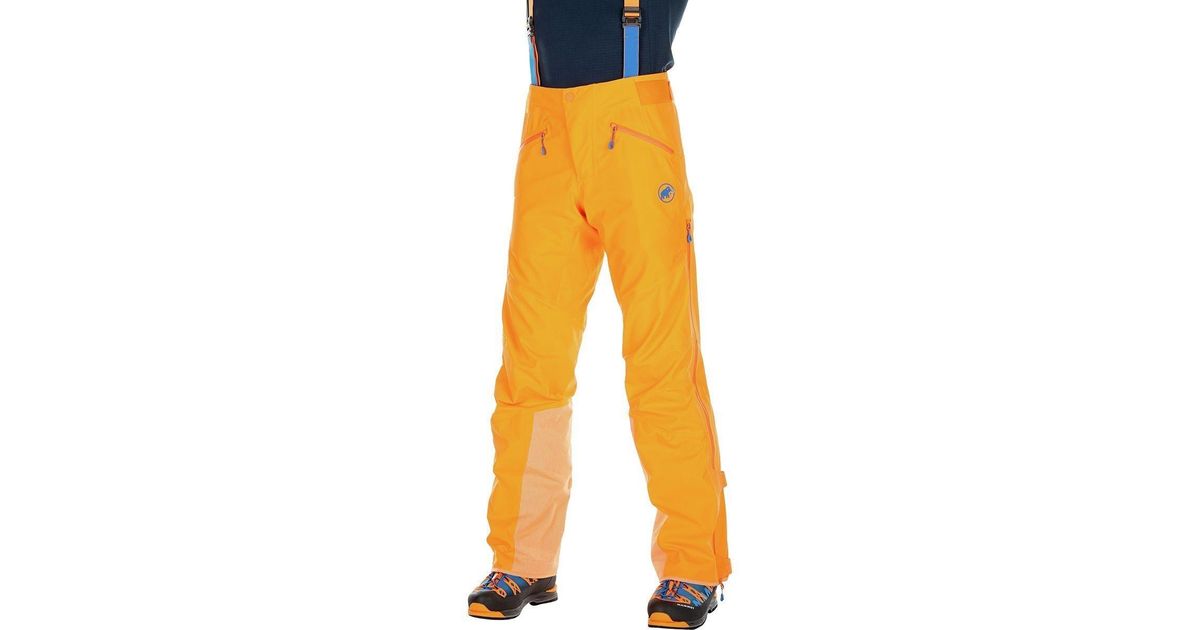 Mammut Nordwand Pro Hs Pant in Orange for Men | Lyst
