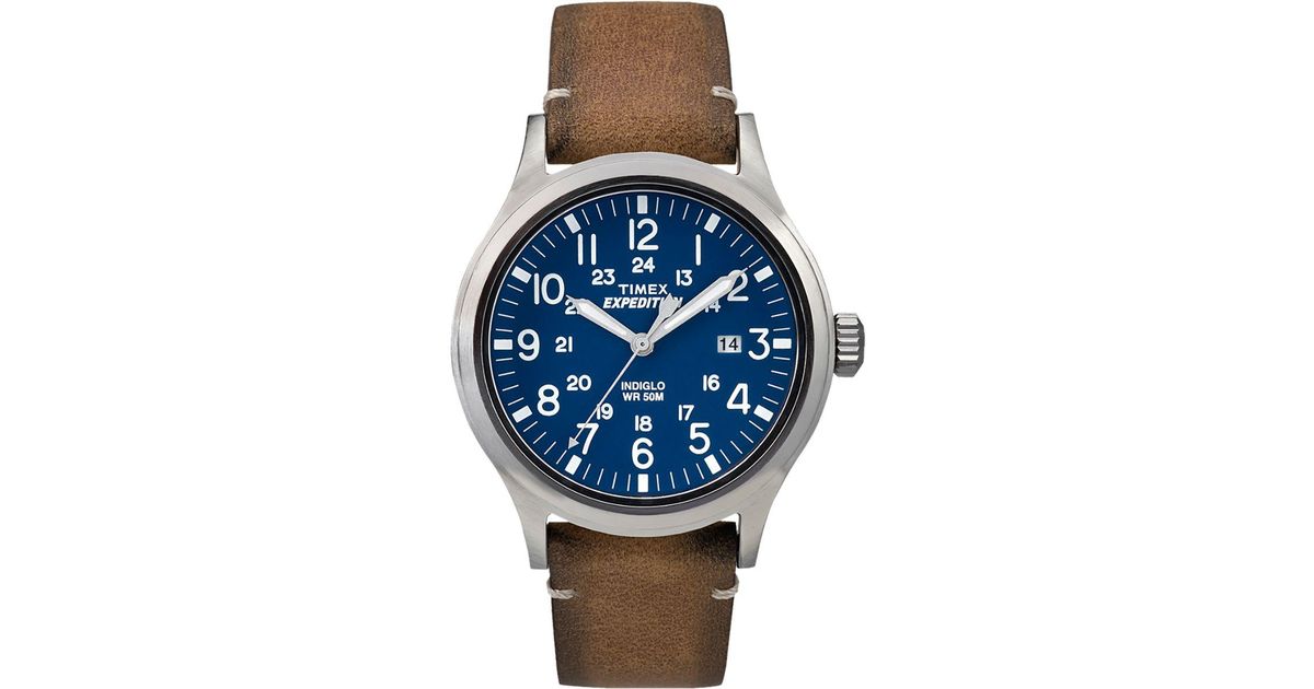 Timex Expedition Scout 40 Watch in Tan (Blue) for Men - Lyst