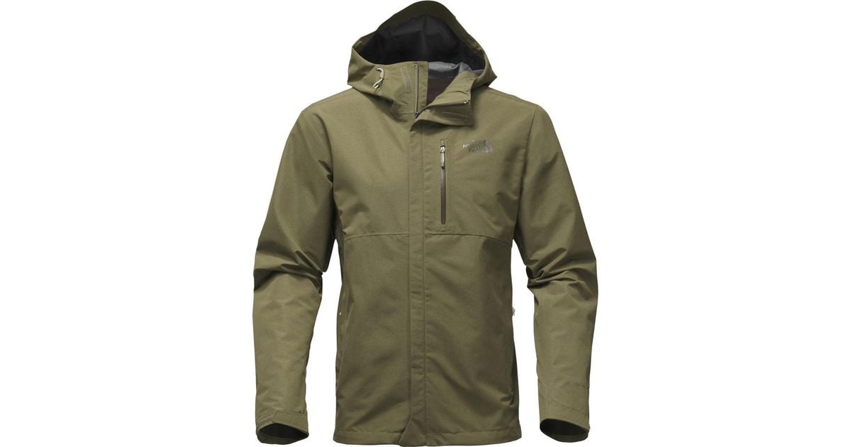 north face dryzzle jacket olive