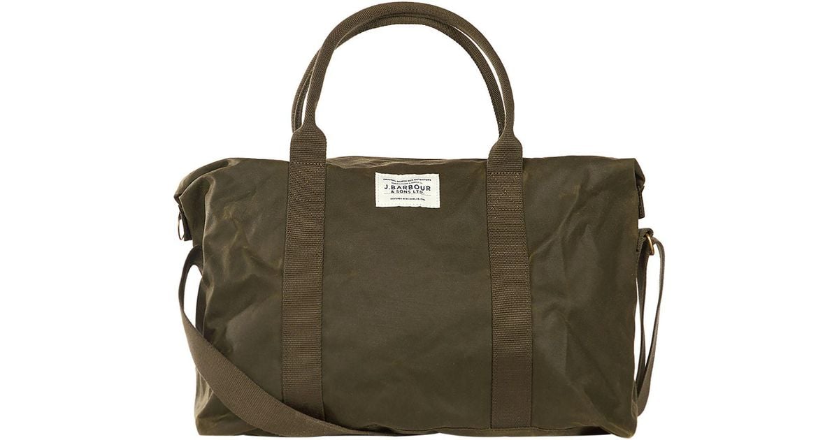 barbour archive holdall