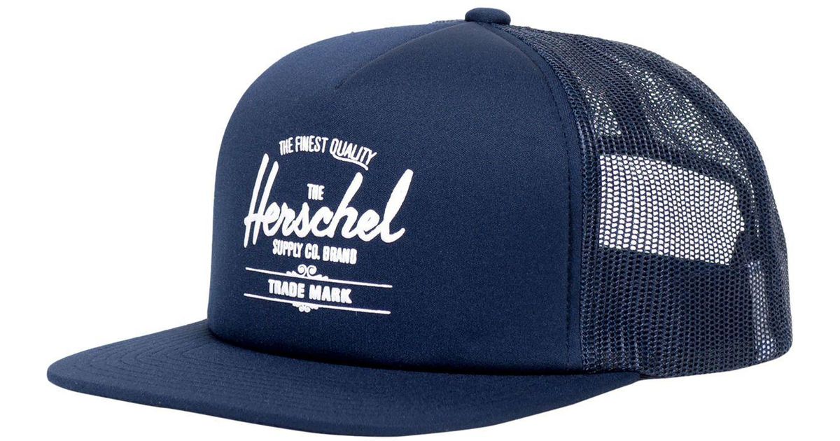 herschel whaler mesh cap