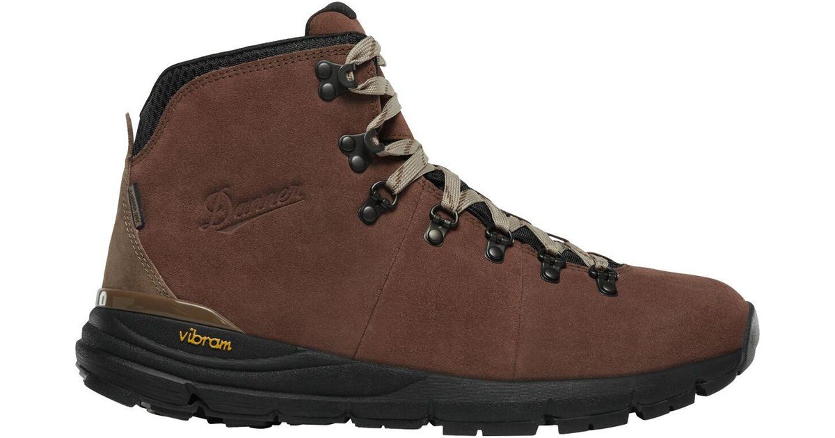 Danner Mountain 600 Scarponcini Da Trekking Uomo – Pelle Pieno Fiore, Suola Vibram, Impermeabili, Colore Marrone