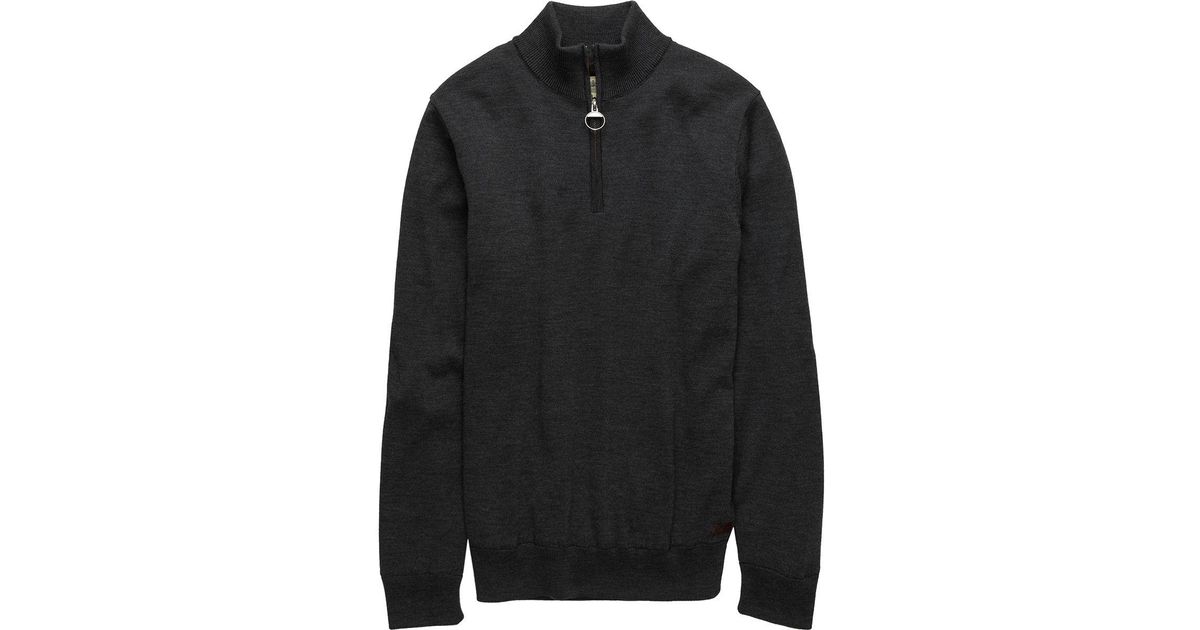 barbour gamlin half zip sweater