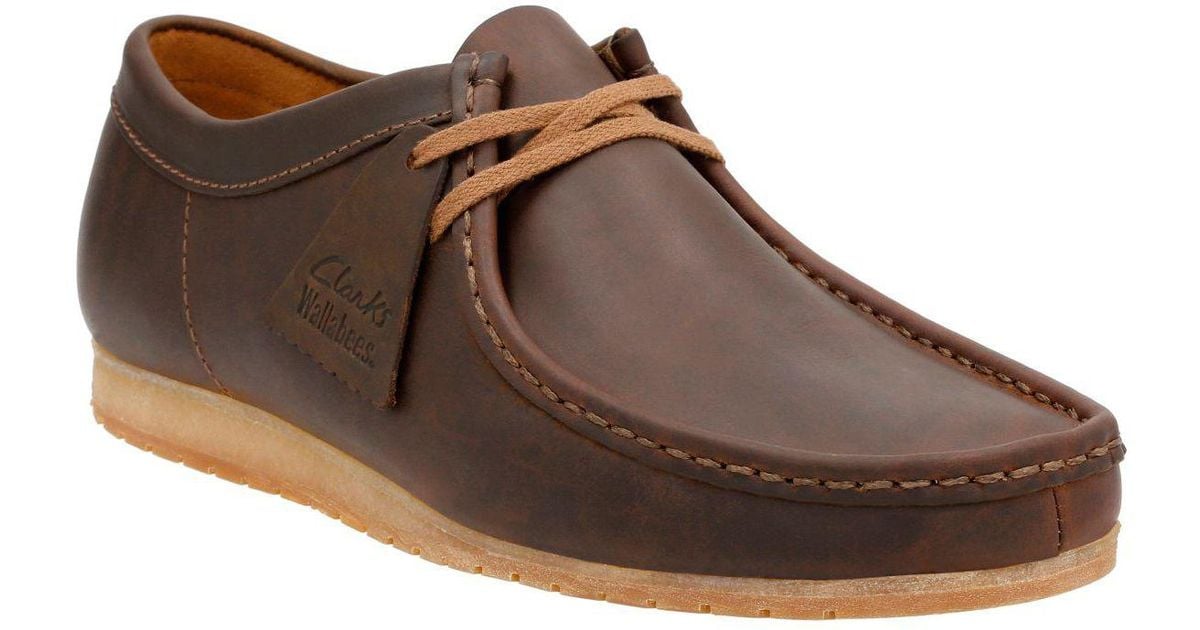 Clarks Wallabee Shoe in Brown | Lyst