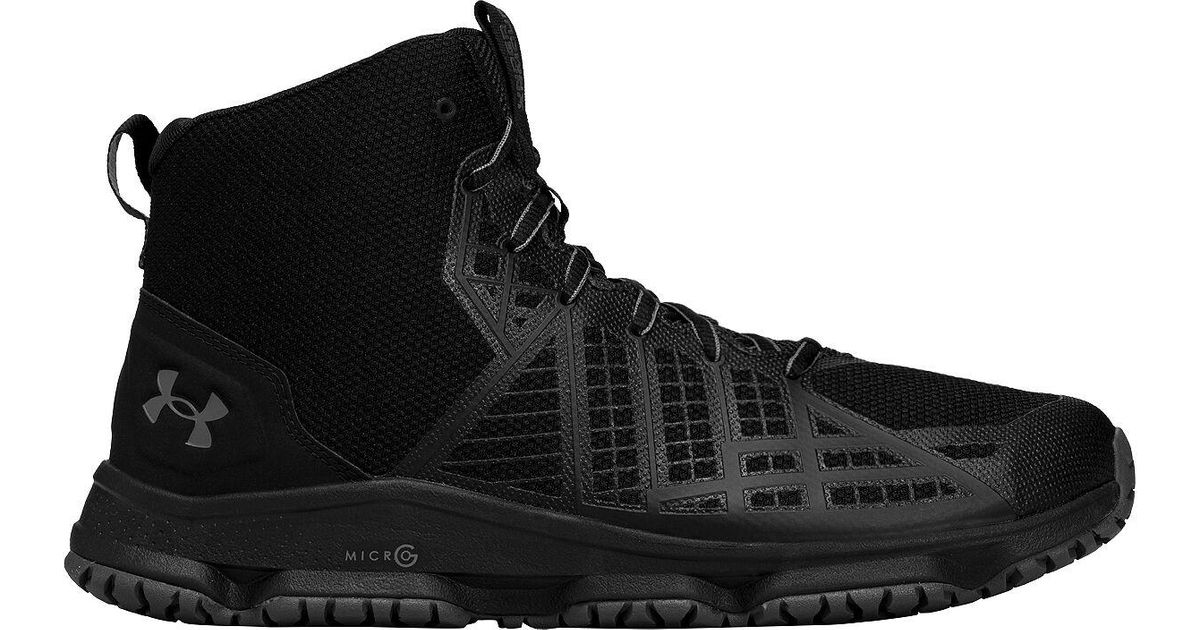 Under Armour Micro G Strikefast Mid Boot in Black for Men | Lyst
