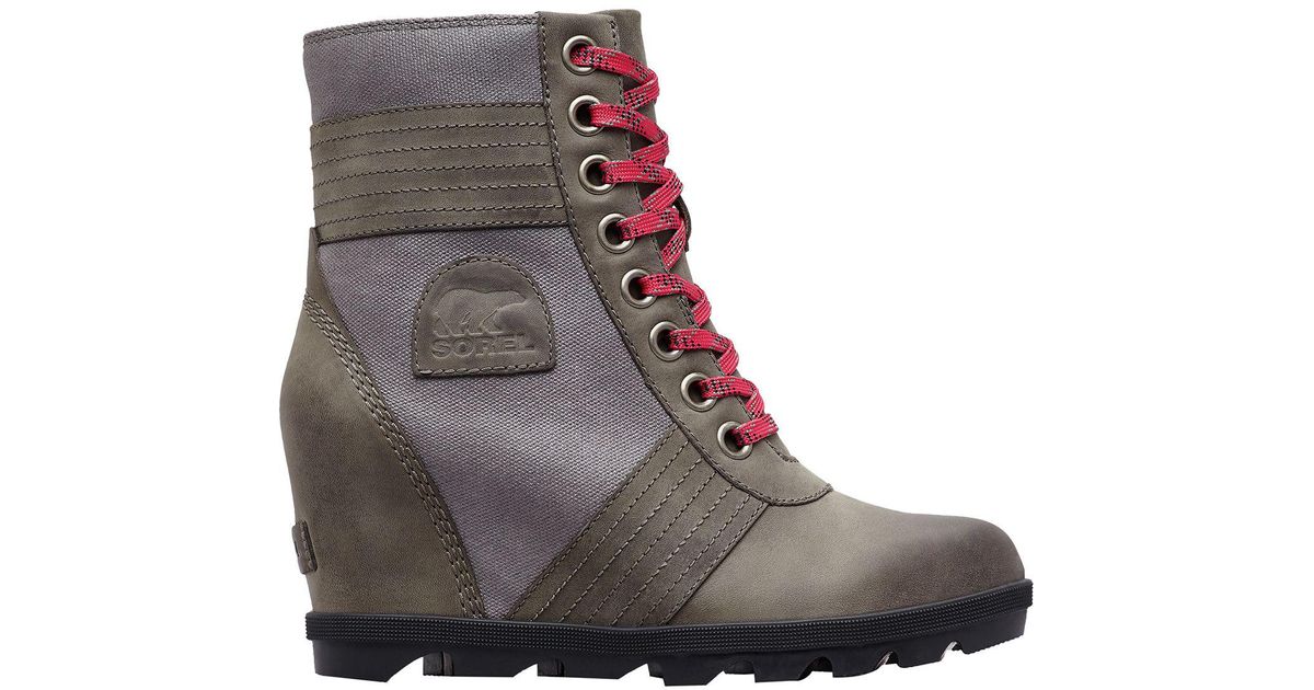 gray sorel wedge