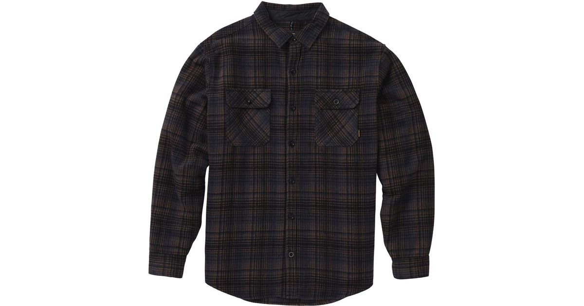 men's burton brighton tech insulated flannel