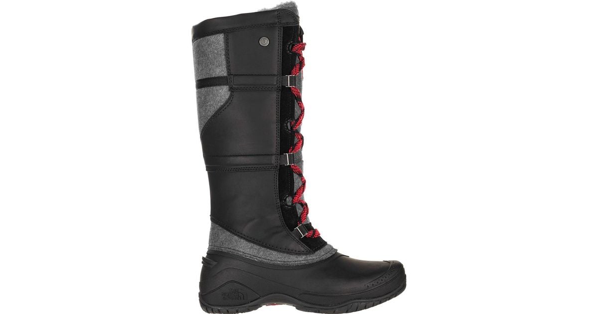 The North Face Leather Shellista Iv Tall Boot in Black - Lyst