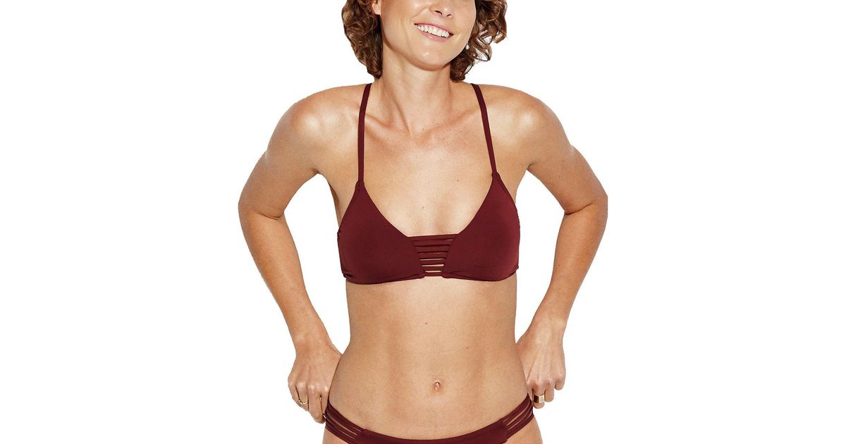 seafolly active multi rouleau bralette