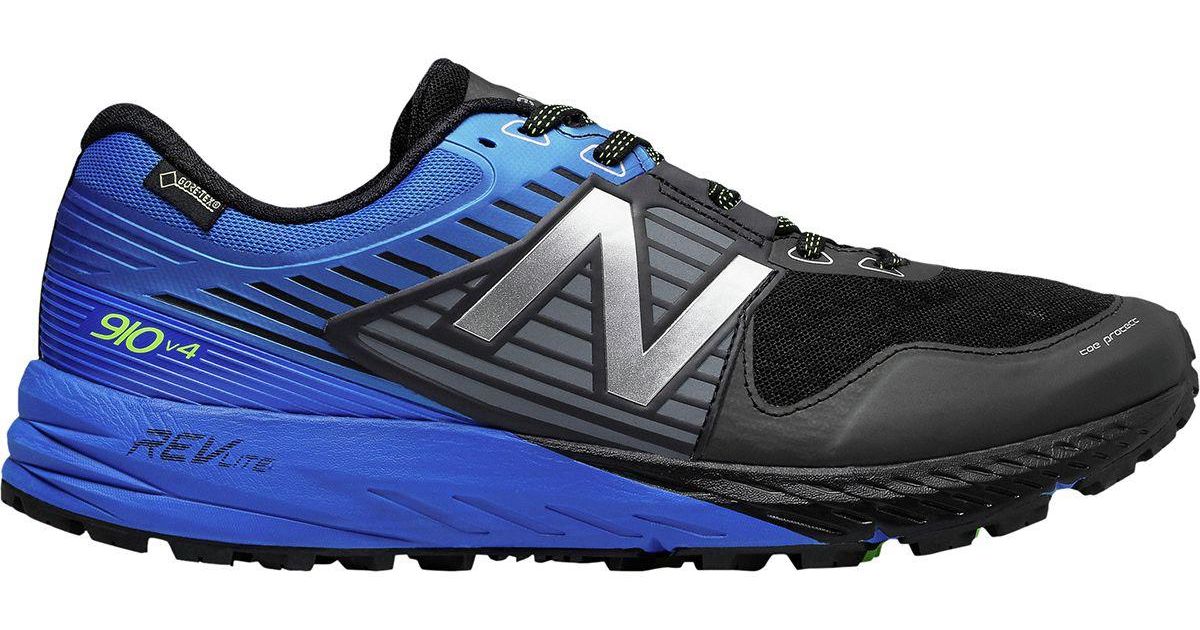 New Balance Rubber 910v4 Gore-tex Running Shoe in Black for Men - Lyst