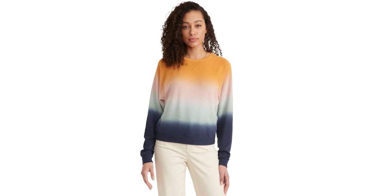 Marine Layer Dip Dye Vintage Terry Sweatshirt in Blue Lyst