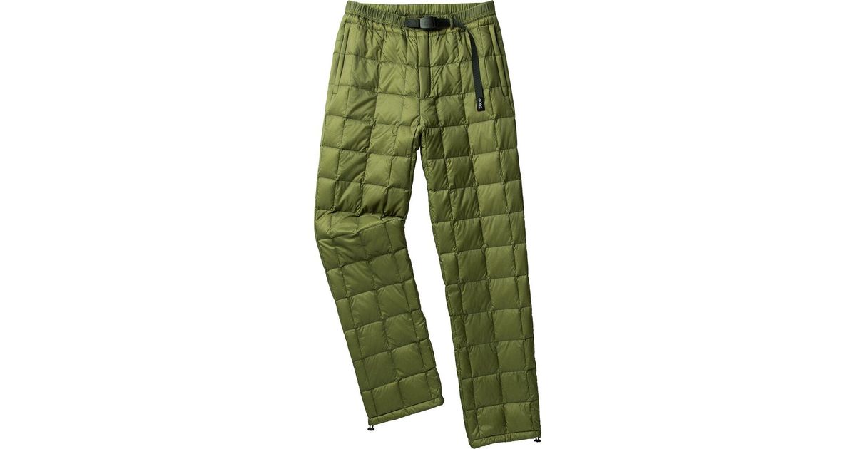 Gramicci X Taion Down Pant in Green for Men | Lyst
