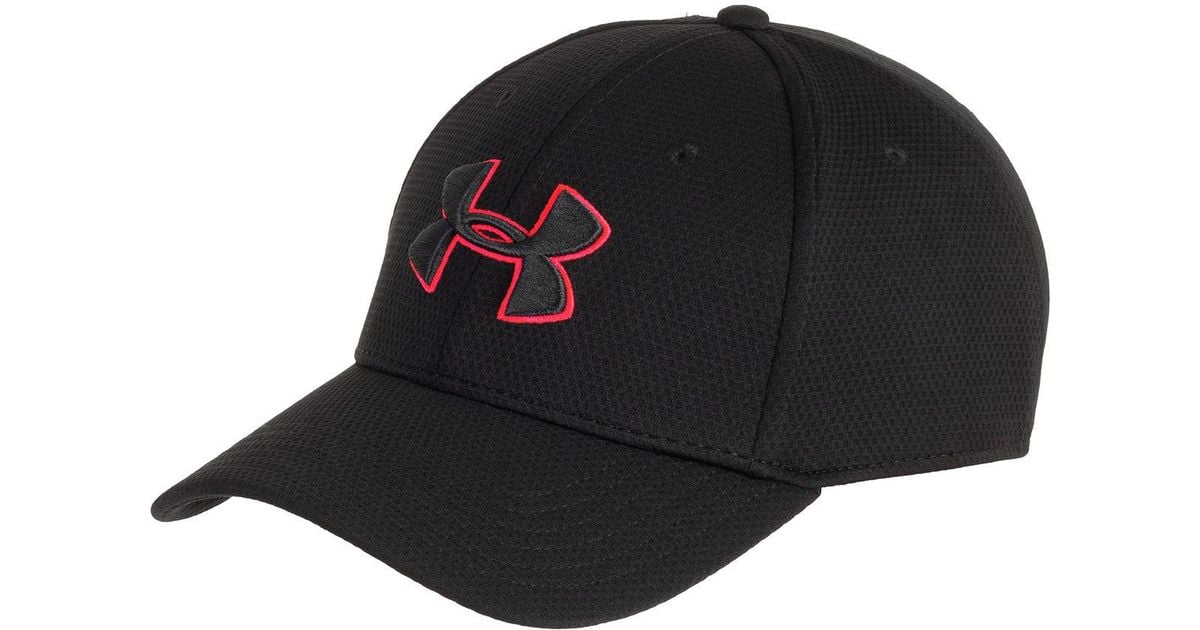 Under Armour Synthetic Blitzing Ii Stretch Fit Cap in Black for Men | Lyst
