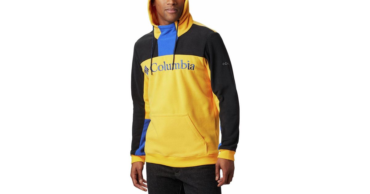 Columbia Lodge Fleece Pullover Hoodie in Yellow for Men - Save 1% - Lyst