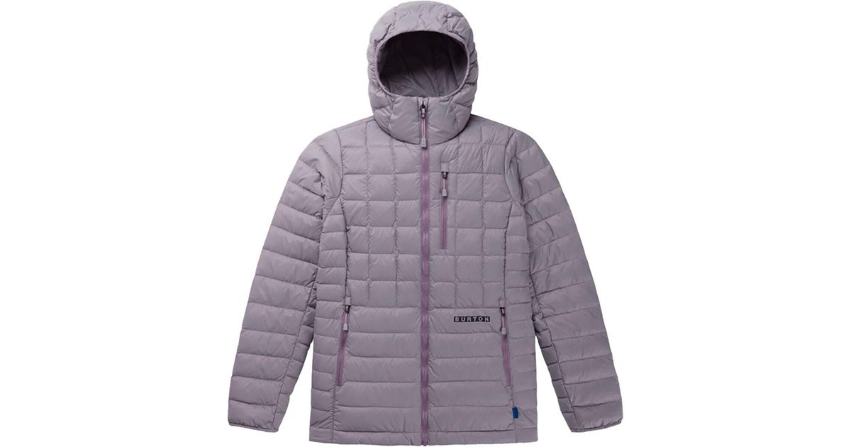 Burton Midheat Down Insulated Hooded Jacket in Purple Lyst
