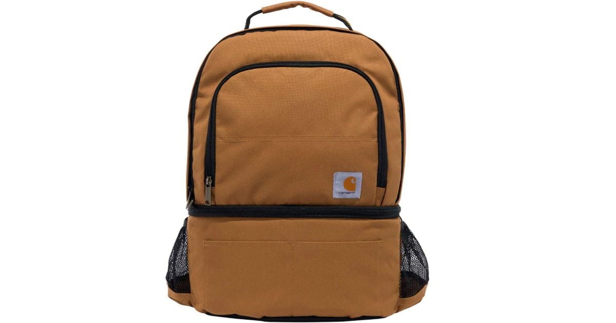 Carhartt Insulated 24can Two Compartment Cooler Backpack in Brown for