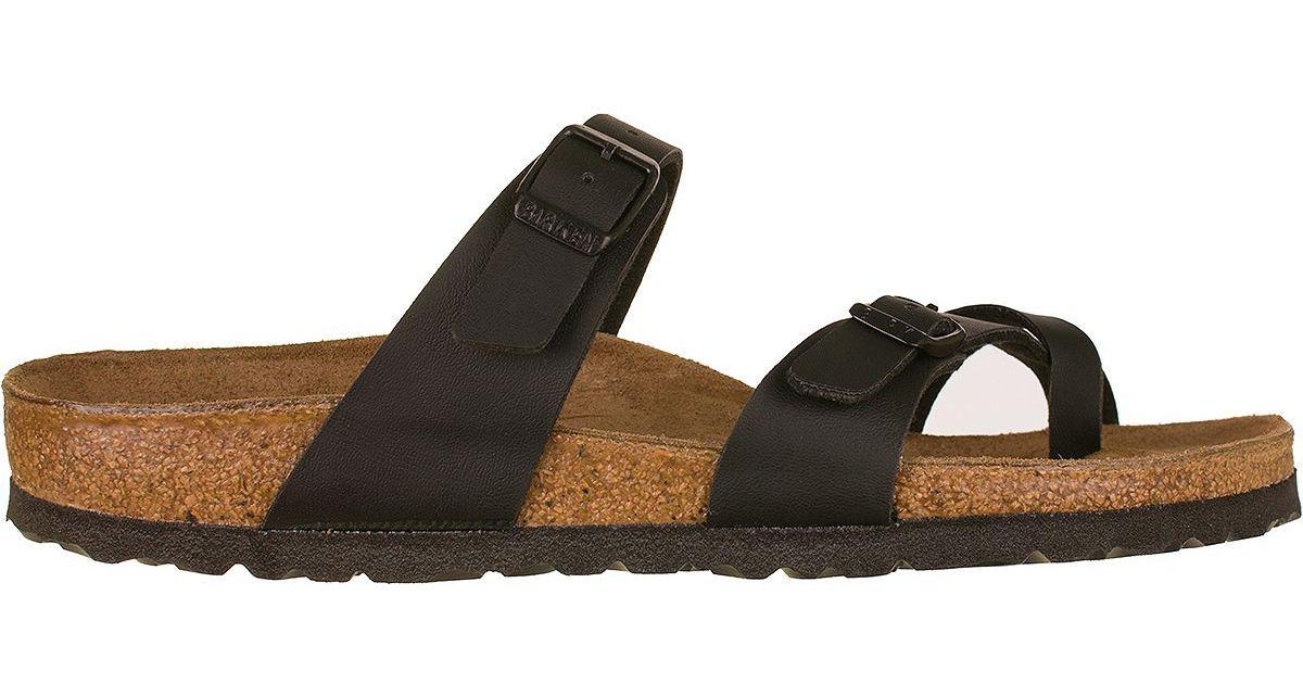 Birkenstock Denim Mayari Narrow Sandal in Black - Lyst